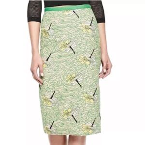Anthropologie Tracy Reese
Embroidered‎ Dragonfly Green Pencil
Skirt